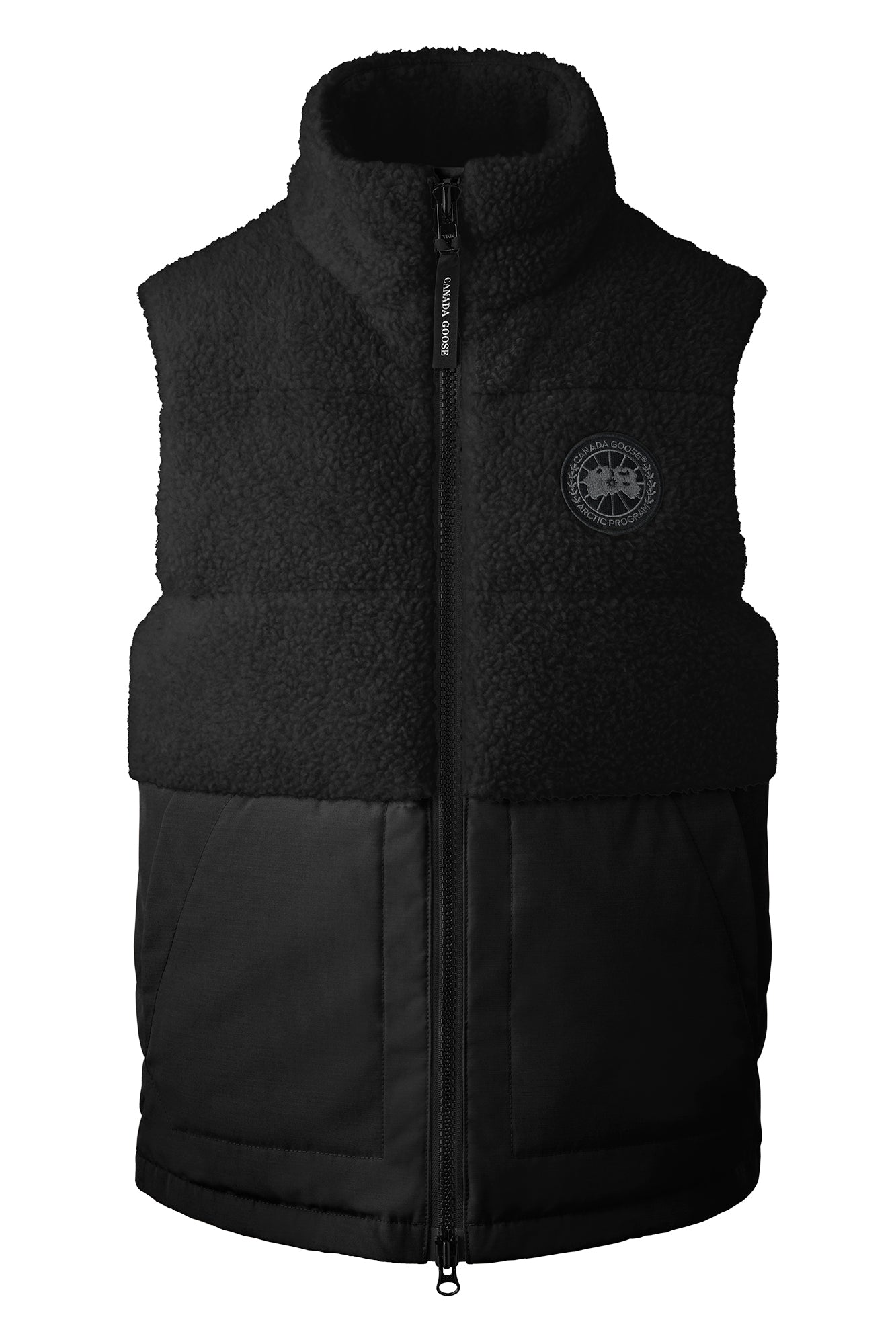 Goose Jackets Black Mens Canada Goose Gilet Elora Vest Black Label