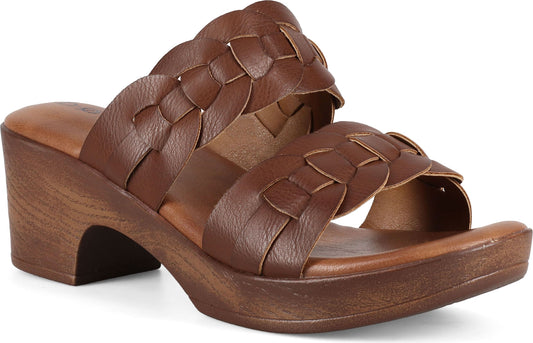 B.O.C Sandals Jillian Leather Like Brown