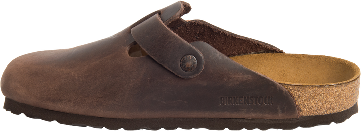 Birkenstock Clogs Boston Oiled Leather Habana - Regular Fit