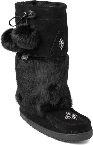 Manitobah Mukluks Boots Snowy Owl Waterproof Black