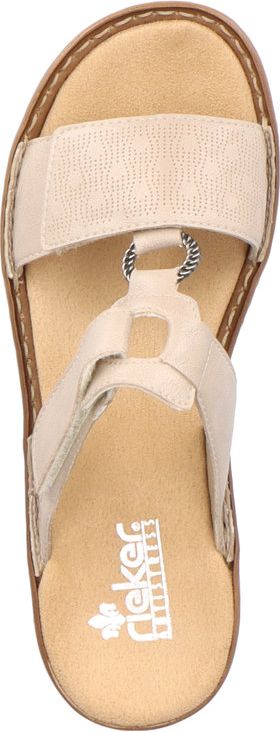 Rieker Sandals Off White Slide Sandal