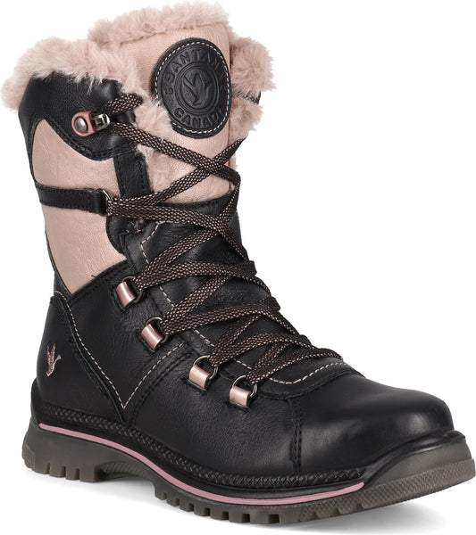 Santana Canada Boots Majesta3 Leather Black Pink