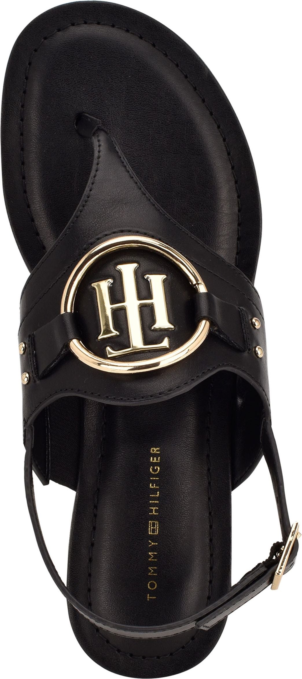 Tommy Hilfiger Sandals Lannye Leather Like Black