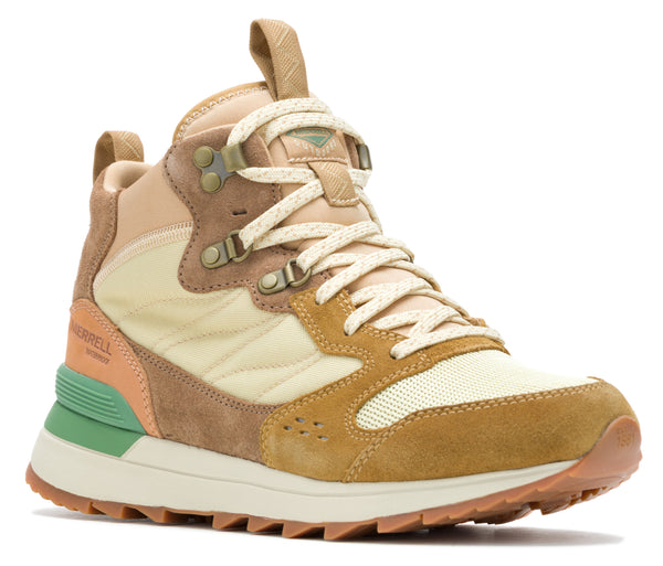 Women's Alpine 83 Snkr Recraft Mid WP Tan | Quarks Shoes