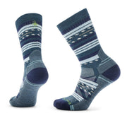 W Hike Light Cushion Margarita Crew Socks Deep Navy