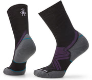 Women's Run Cold Weather Targeted Cushion Crew Socks Black