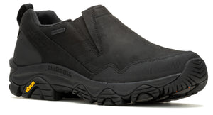 Black slip-on shoe with a chunky tread.