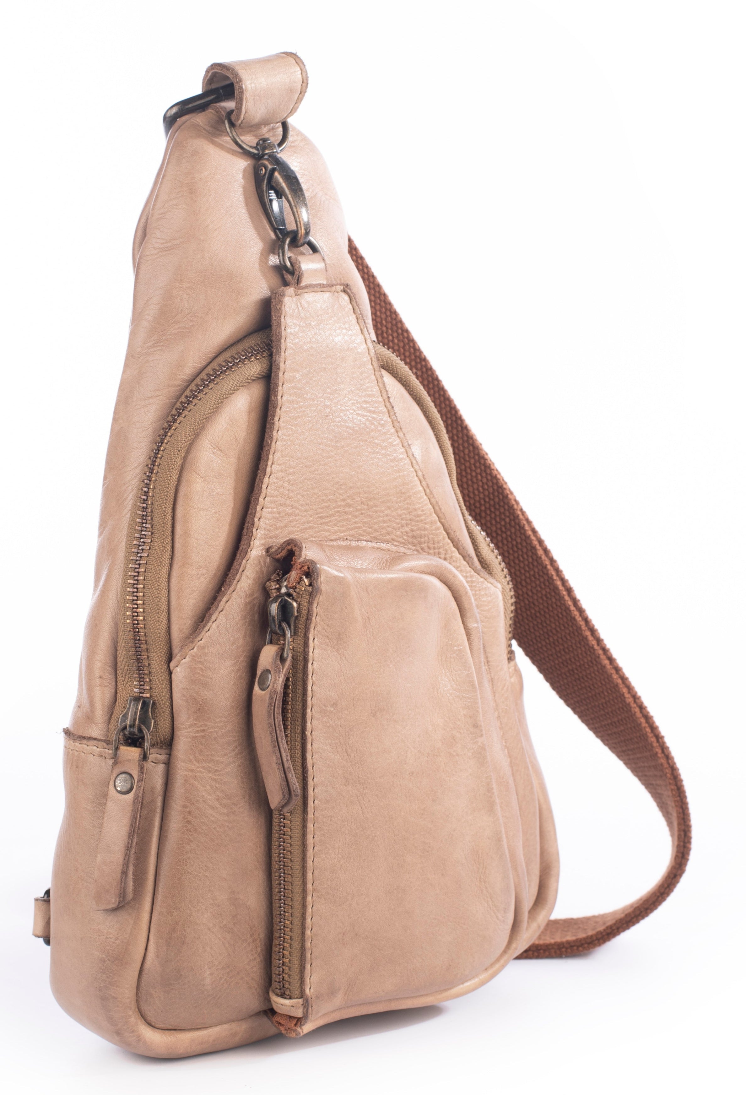 Serena Cross Body Bag Taupe | Quarks Shoes
