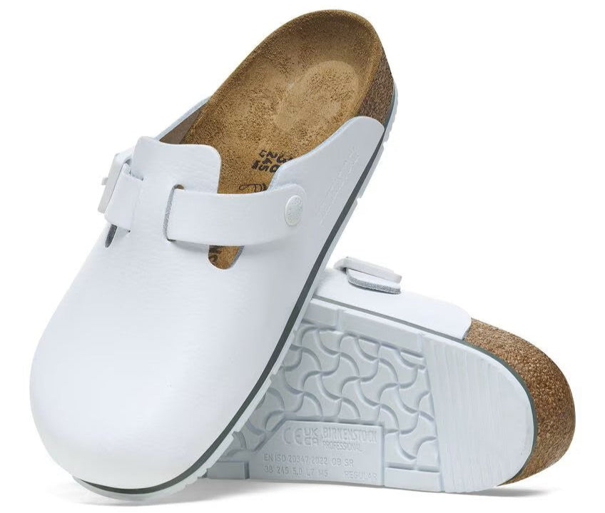 Boston Pro WHT Leather Reg | Quarks Shoes