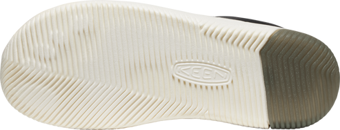 shoe sole with the word KEEN stamped in the middle.