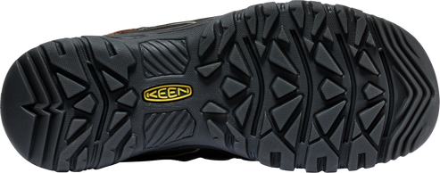A shoe sole with a KEEN logo.