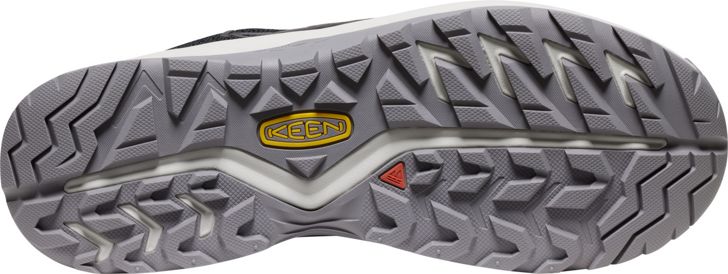 A shoe outsole with the word "KEEN" in the center.