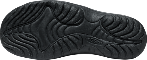 A shoe sole with a rippled pattern and the word "KEEN" visible.
