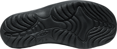 Black sole with wavy treads and 'KEEN' logo.