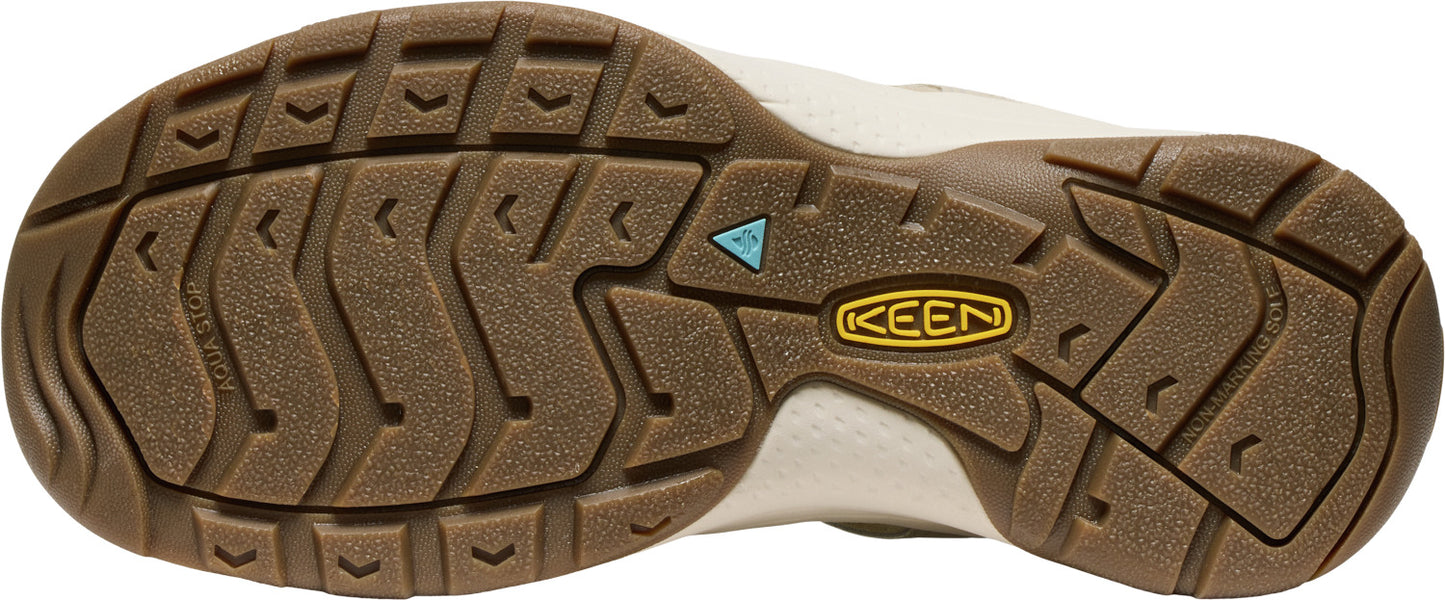 shoe sole with treads and a KEEN logo