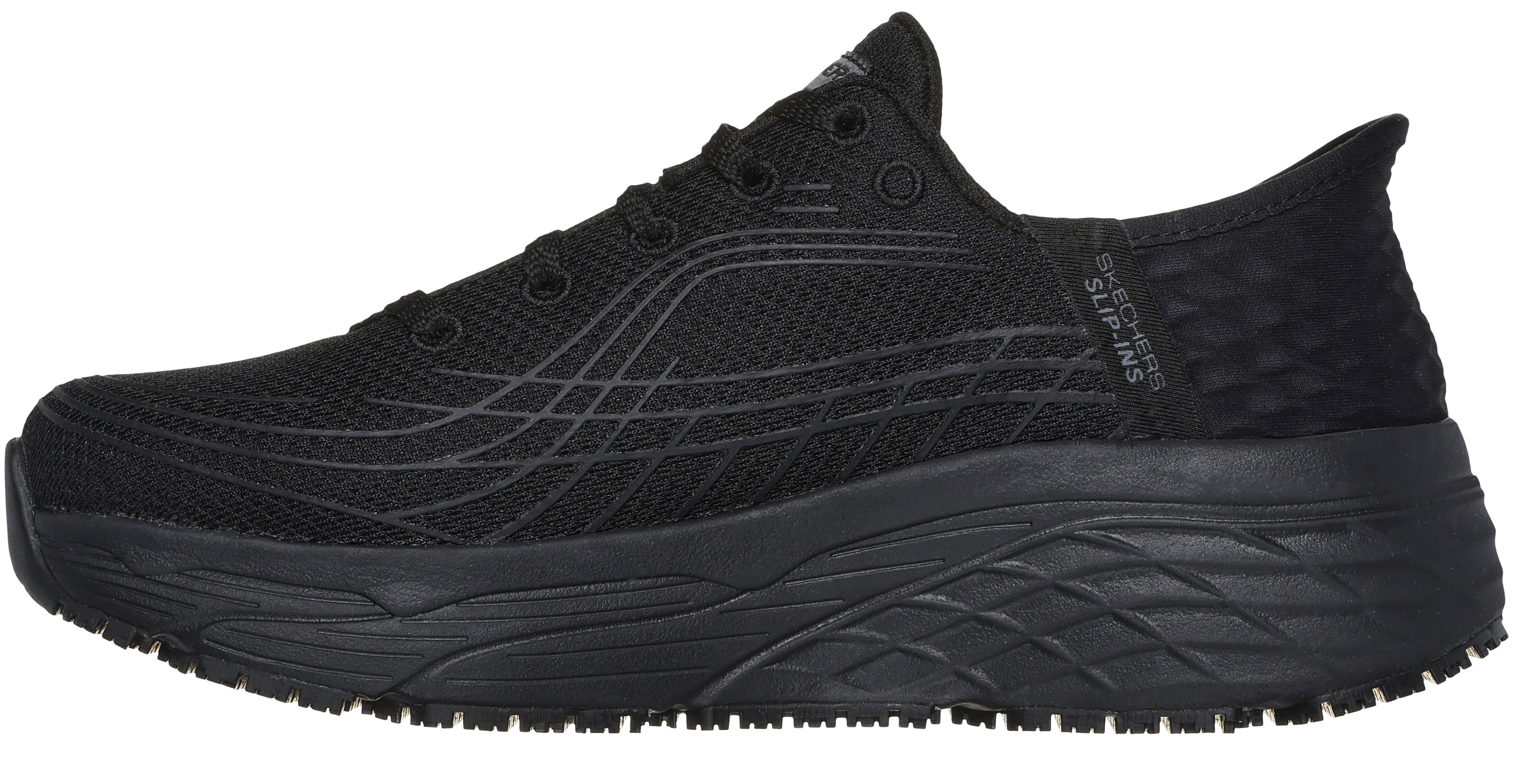 Slip-ins Work Max Cushioning Black – Quarks Shoes