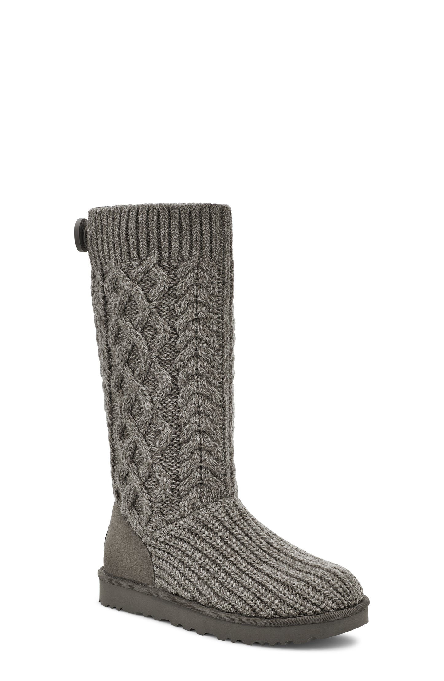 Cardi Cable Knit Grey