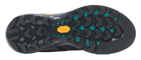 The sole of a shoe with a patterned grip.