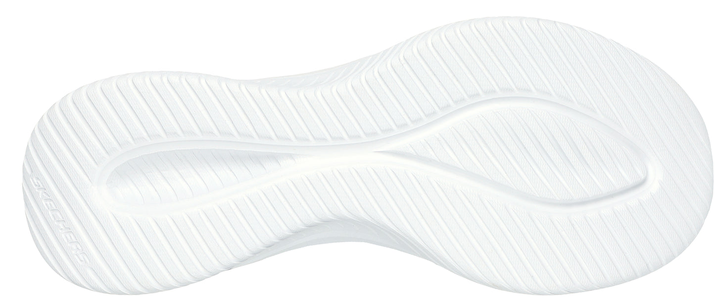 White shoe sole with a textured pattern.