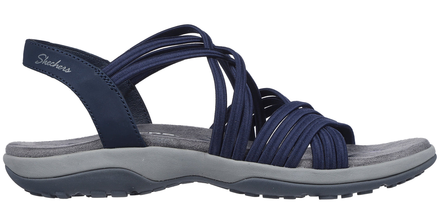 navy blue sandals with woven straps