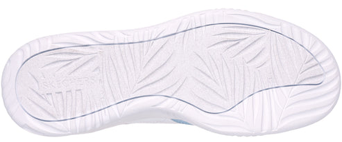 White outsole with a palm frond pattern.