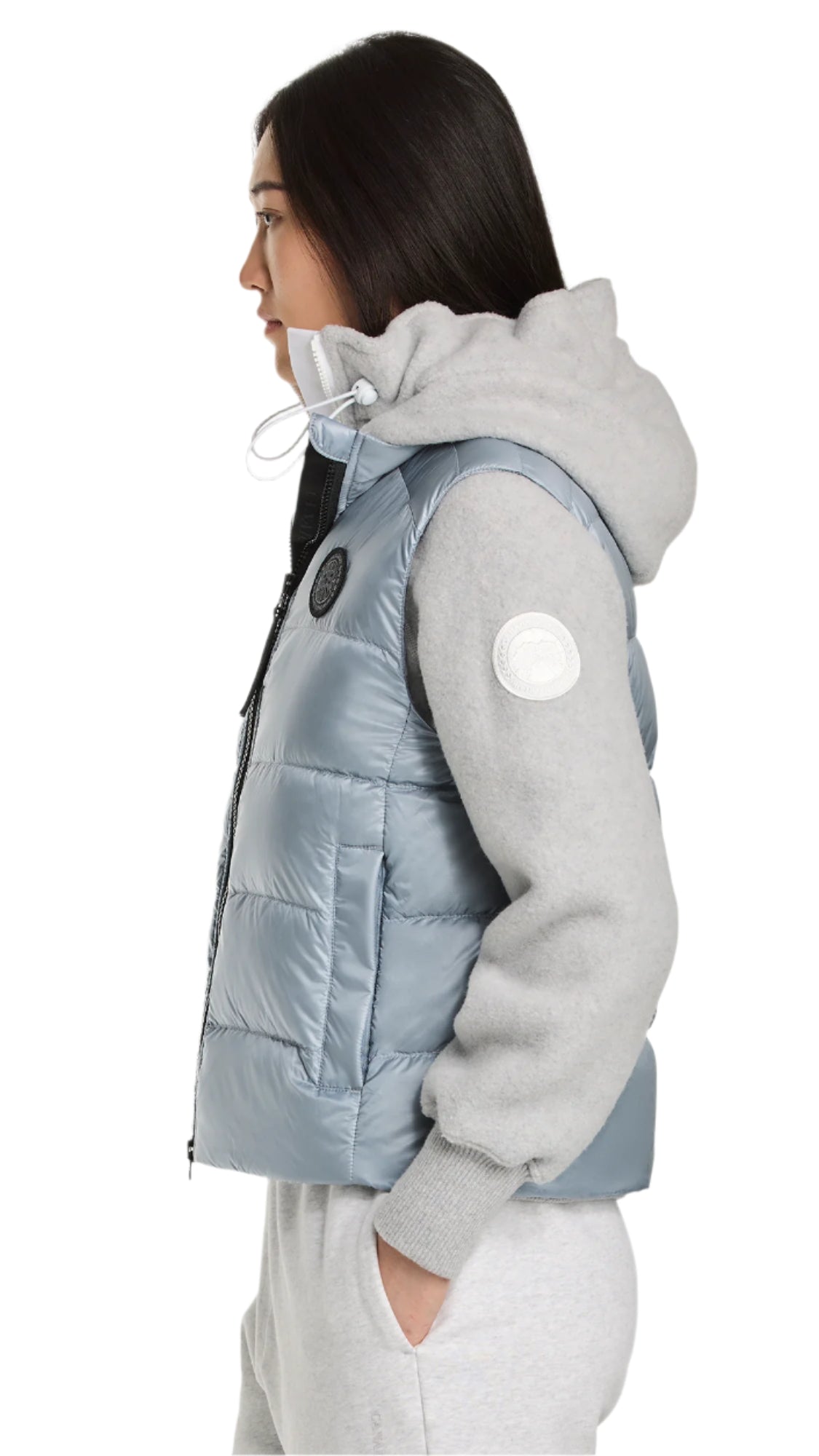 トップス feather short vest Cypress Vest Black Disc Light Ozone Blue – Quarks Shoes