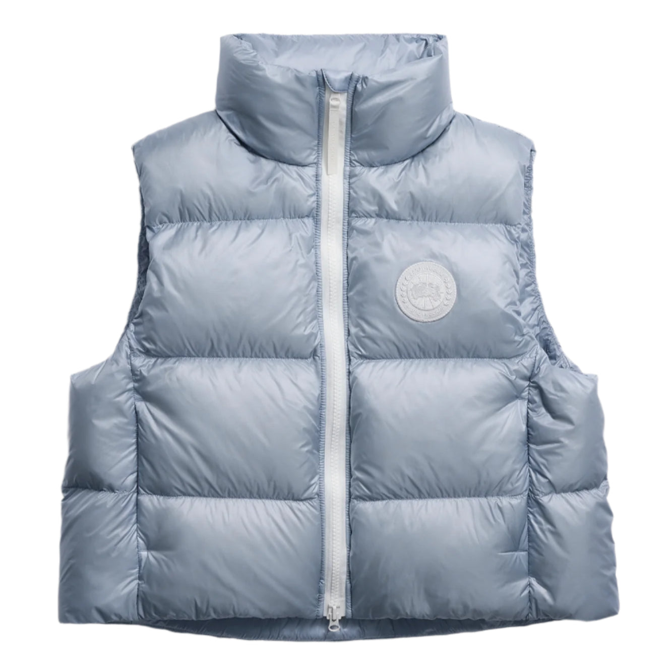 Cypress Puffer Vest White Disc Light Ozone Blue | Quarks Shoes