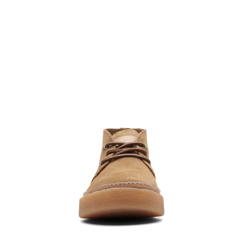 Tan suede chukka boot with matching laces and sole.