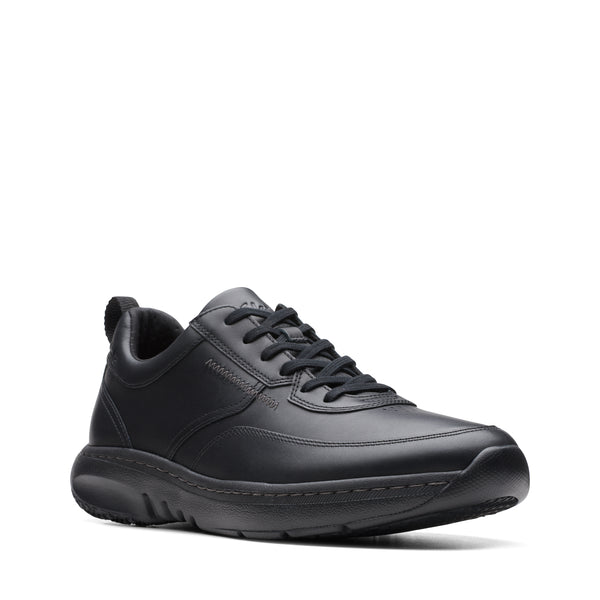 Clarkspro Lace Leather Black Leather | Quarks Shoes