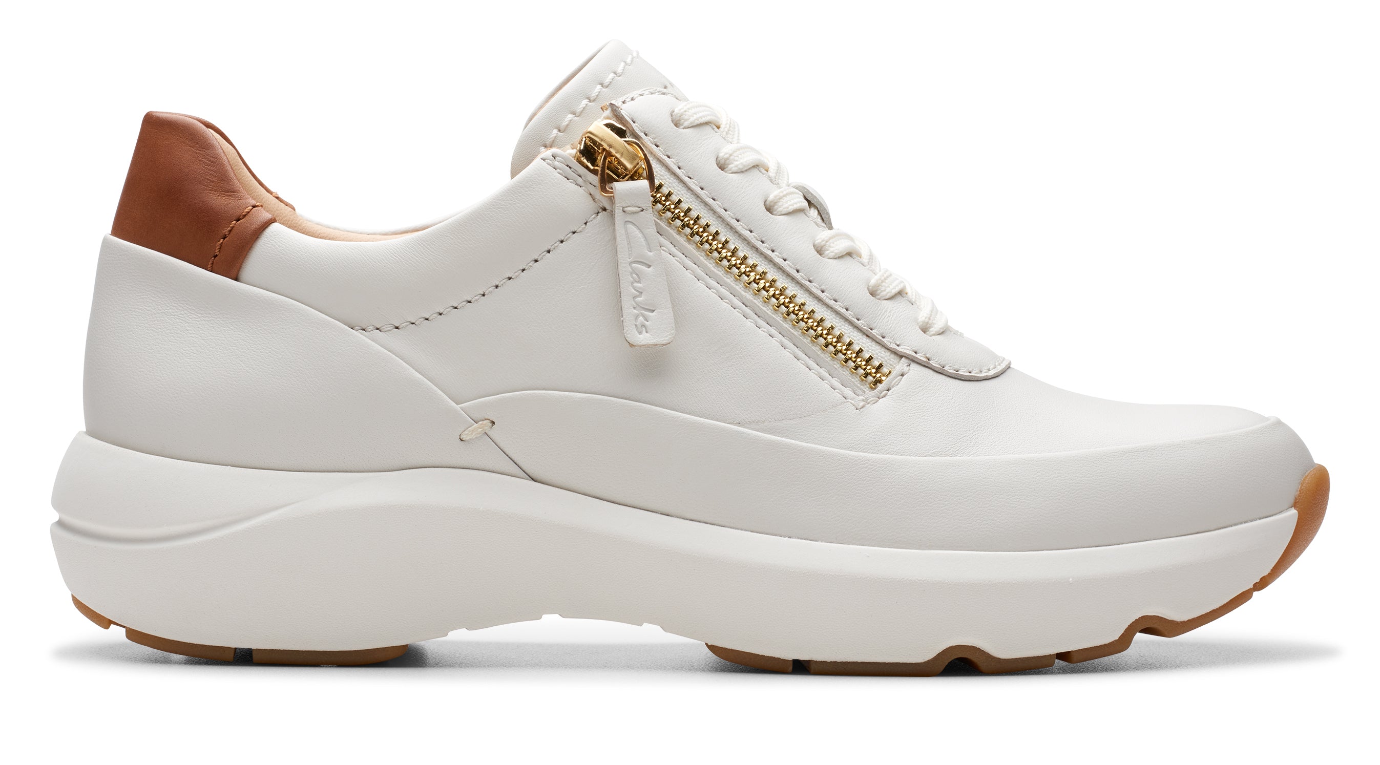Tivoli Zip Leather Off White | Quarks Shoes