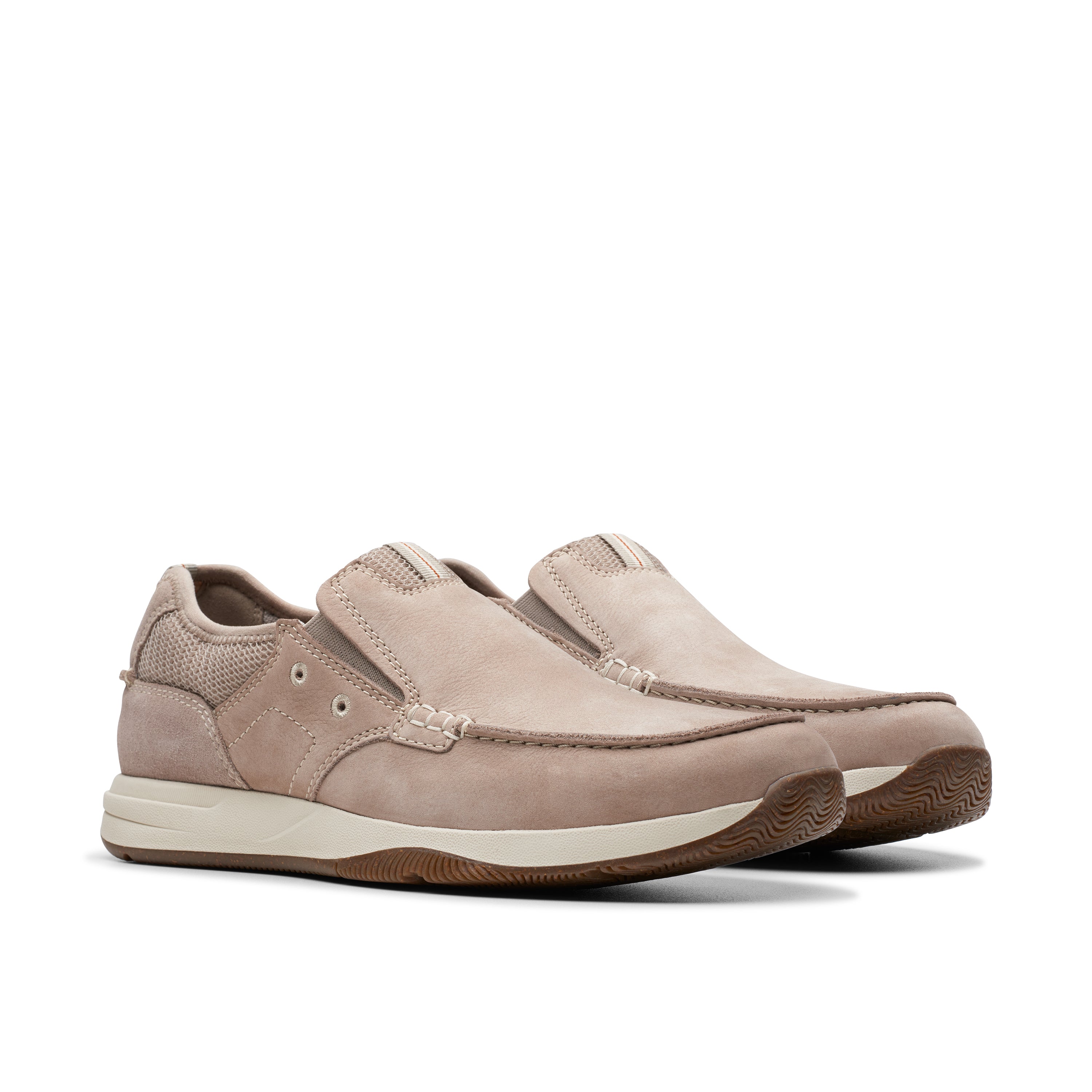 Sailview Step Nubuck Light Grey Nub | Quarks Shoes