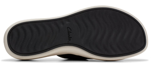 Black shoe sole with white side.