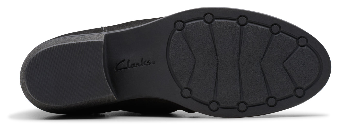 Close-up of a black shoe sole.