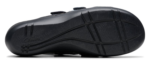 sole of a black shoe with textured grip