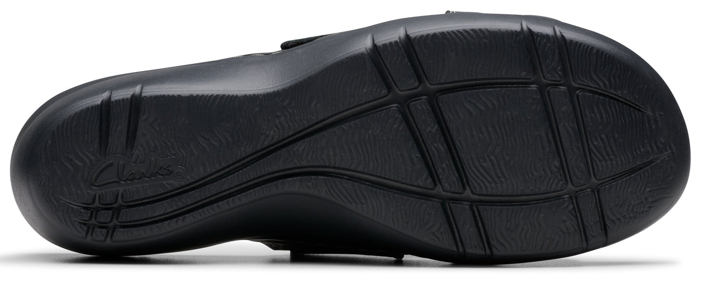 sole of a black sandal
