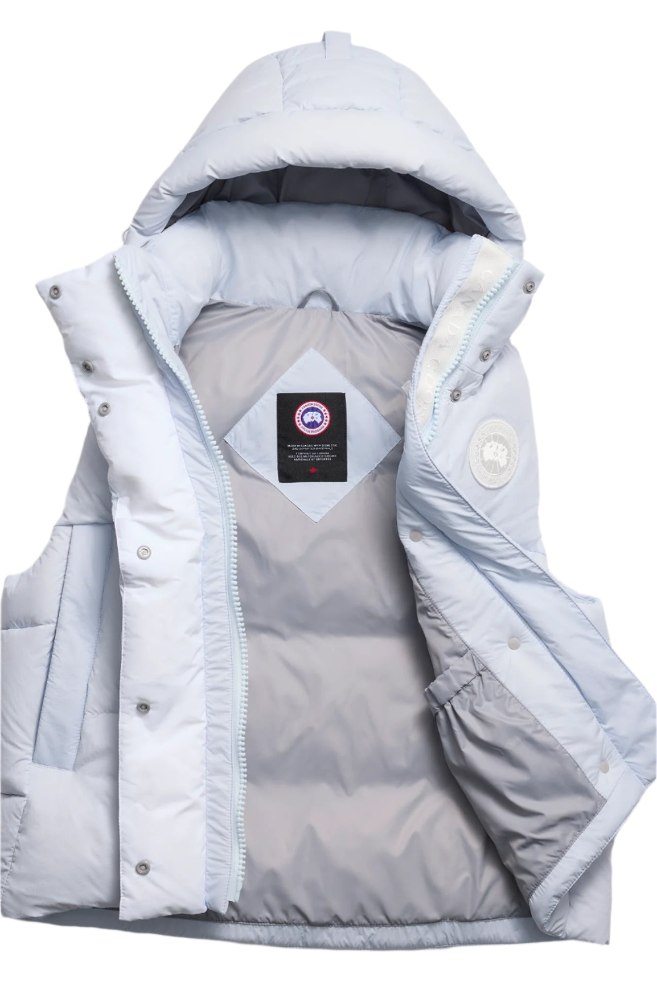 Junction Puffer Vest White Disc Early Frost | Quarks Shoes