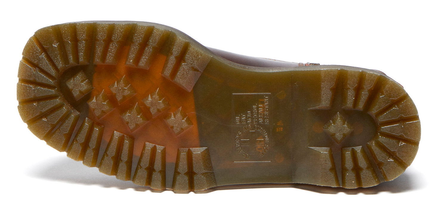 boot sole with a waffle pattern