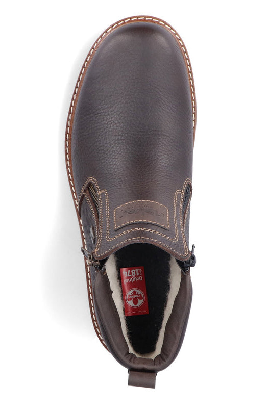 Moro Warmlined Side Zip Boot Brown | Quarks Shoes