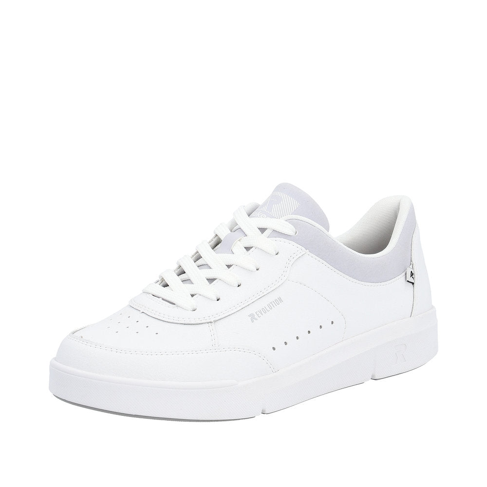 A white sneaker with white laces and a light gray heel. The name "XPERIENCE" is visible on the side.