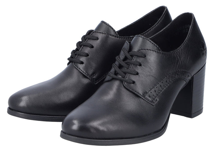 Black Lace Up Heeled Shoe | Quarks Shoes Black Lace Up Heeled Shoe | Quarks Shoes