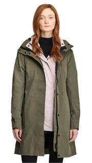 Cardero Rain Jacket Black Disc Smokey Sage