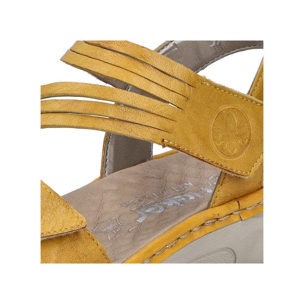 close up of a yellow sandal