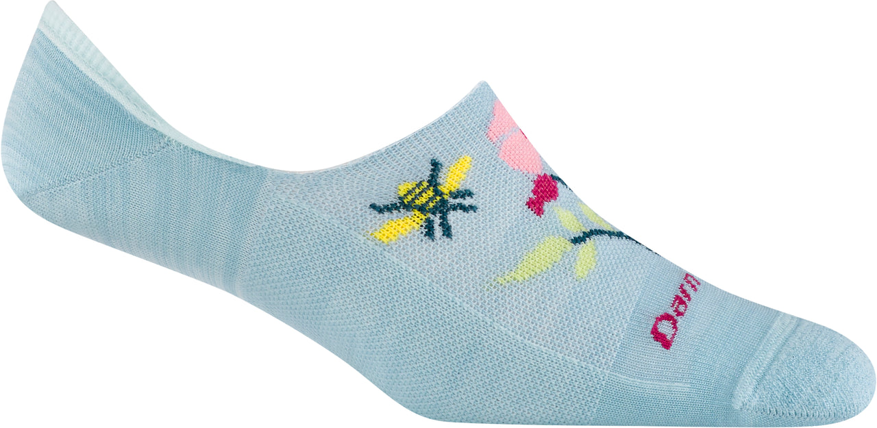 Ankle sock with flower design.