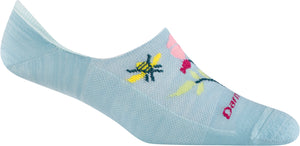 Ankle sock with flower design.