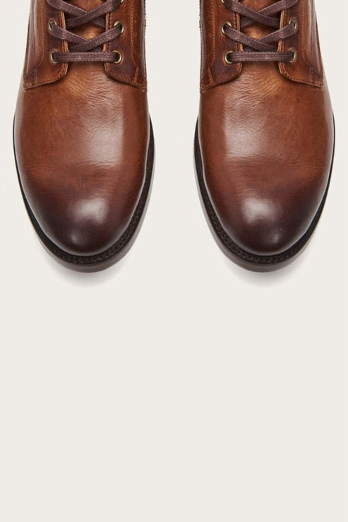 Pair of brown leather boots.