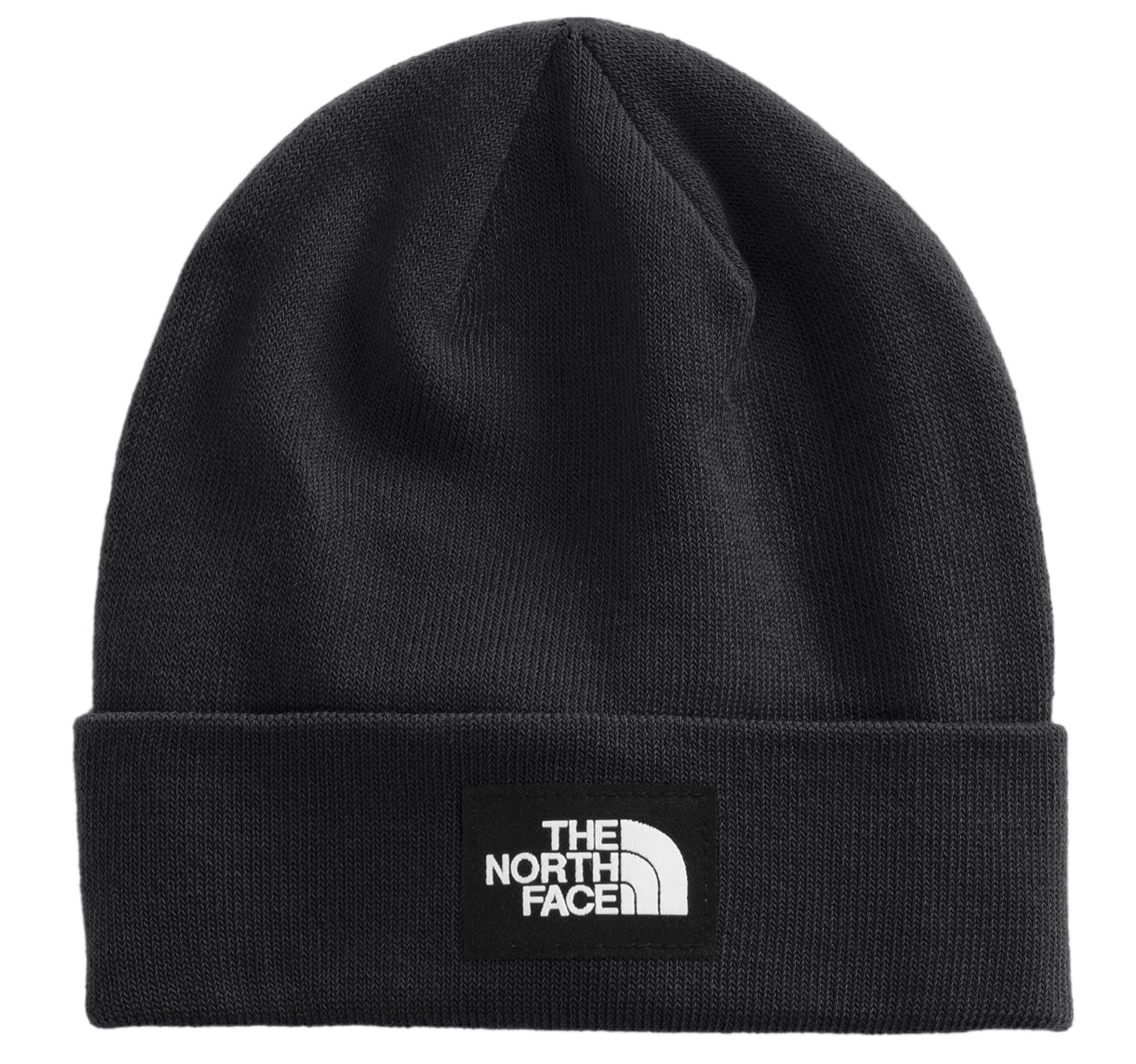 Black beanie with logo.