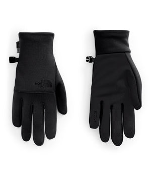 A pair of black gloves with adjustable wrist straps.