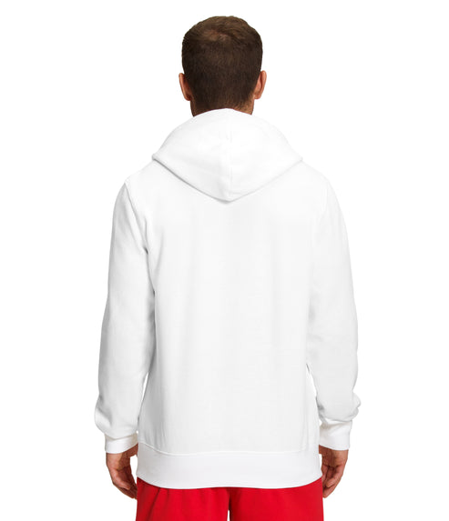 Person wearing white hoodie.