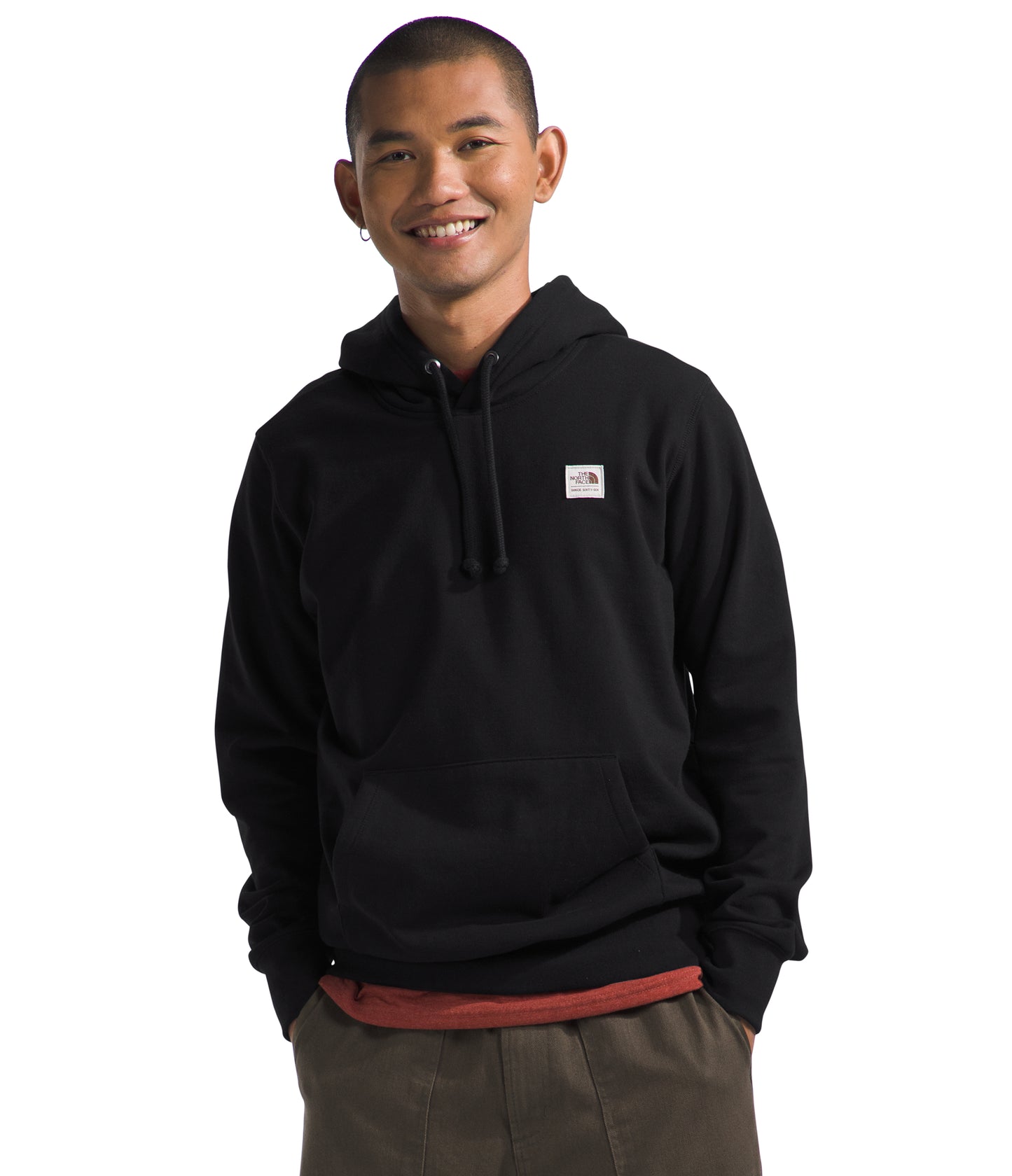 M Heritage Patch Pullover Hoodie TNF Black TNF White