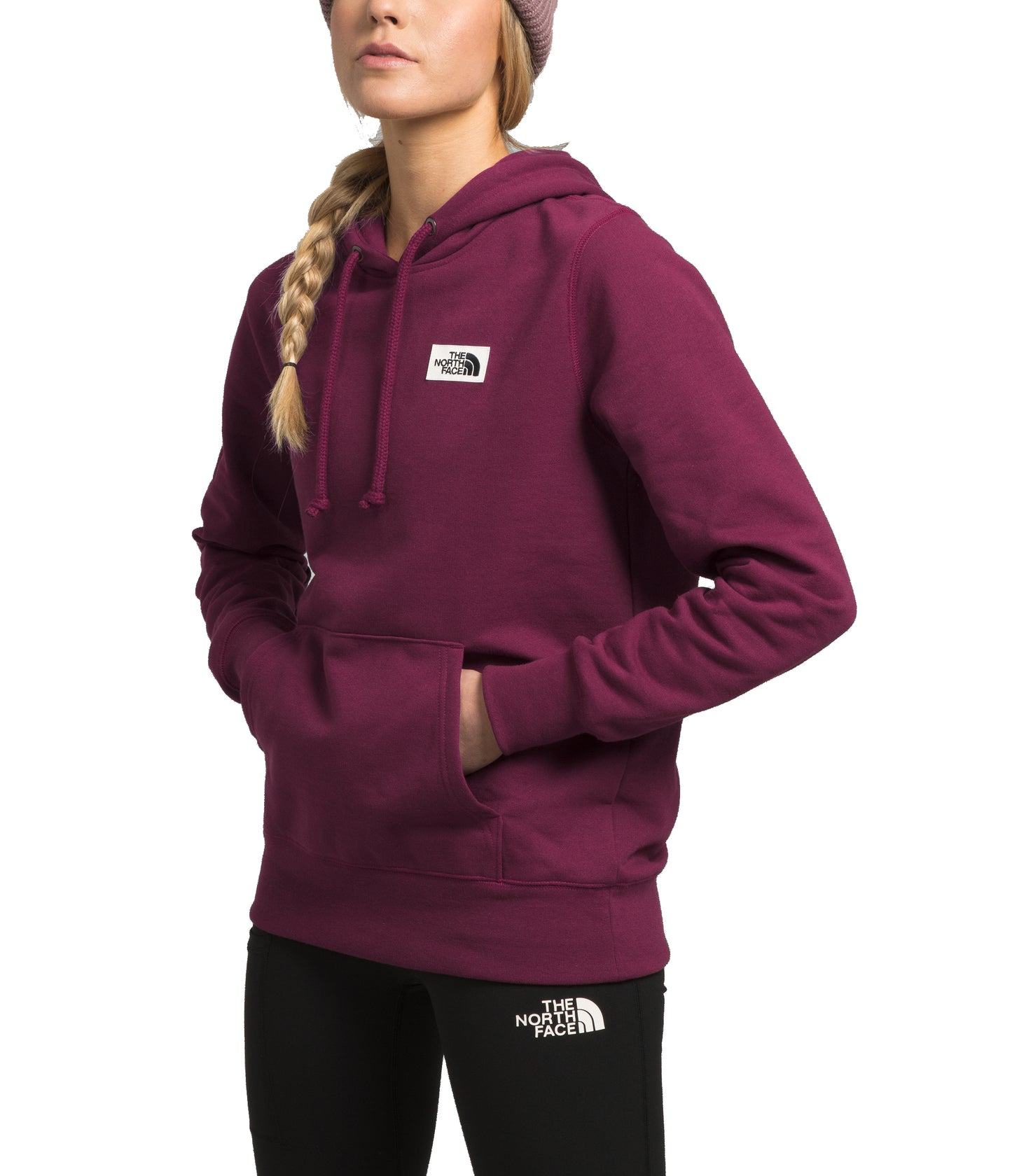 W Heritage Patch Pullover Hoodie Boysenberry